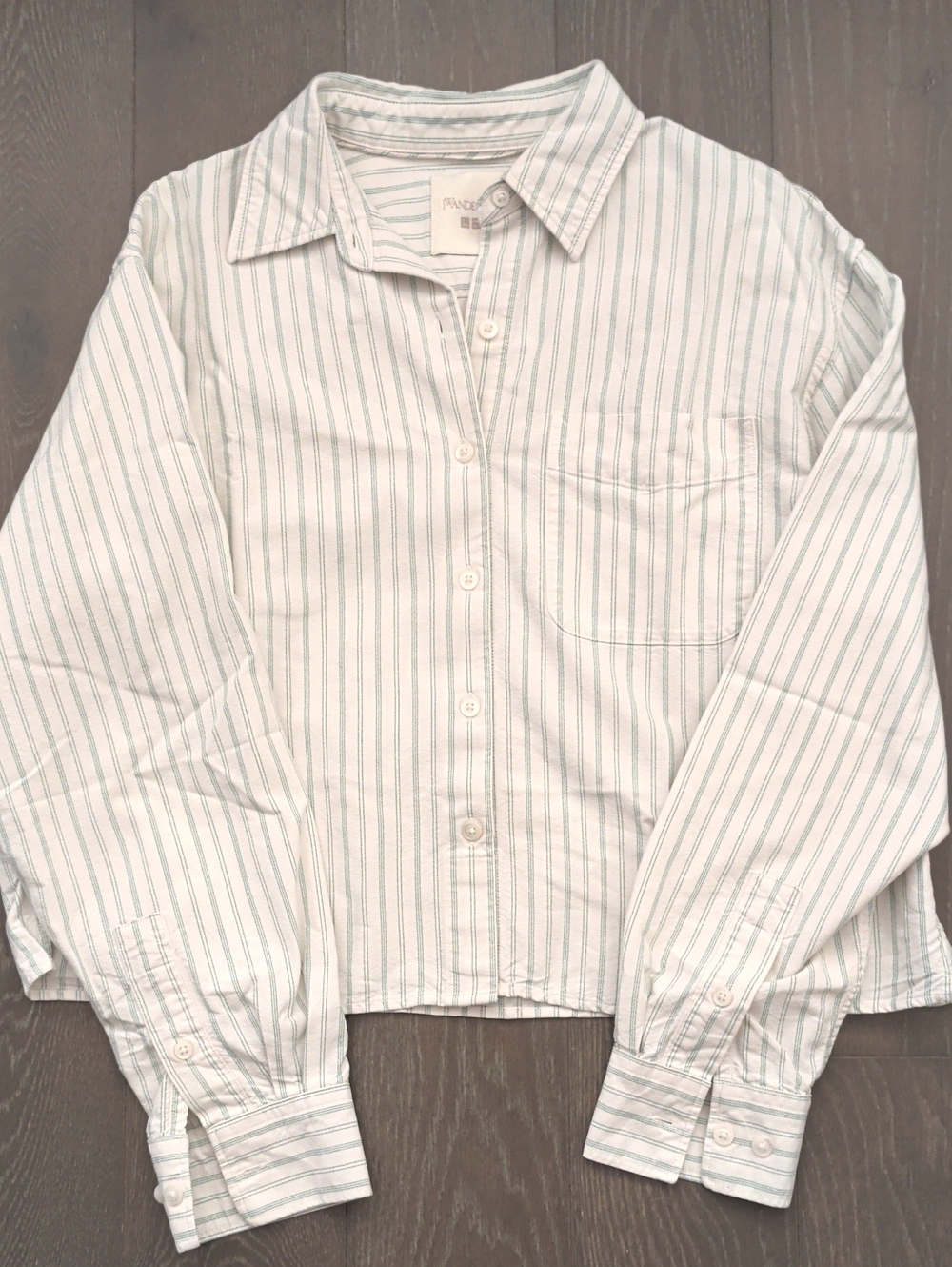Uniqlo JW Anderson Crop Button Down Shirt